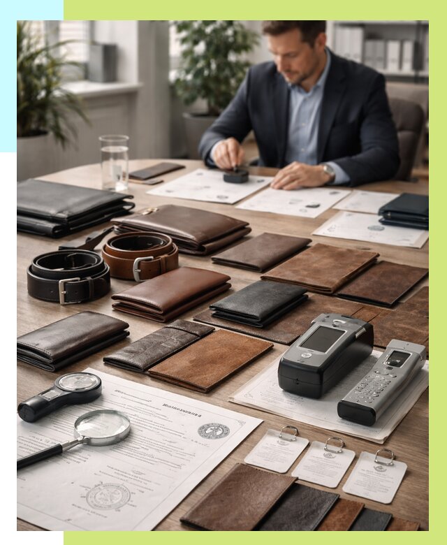 Сертификация кожаных изделий в Новомосковске от 12390 р. | Алешин-Нвм