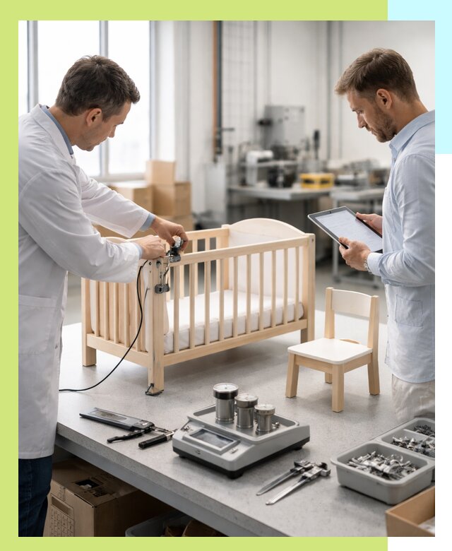 Сертификация детской мебели и проверка безопасности в Новомосковске