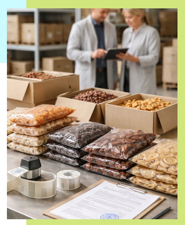 Сертификация сухофруктов в Новомосковске от 12390 р. | Алешин-Нвм под ключ