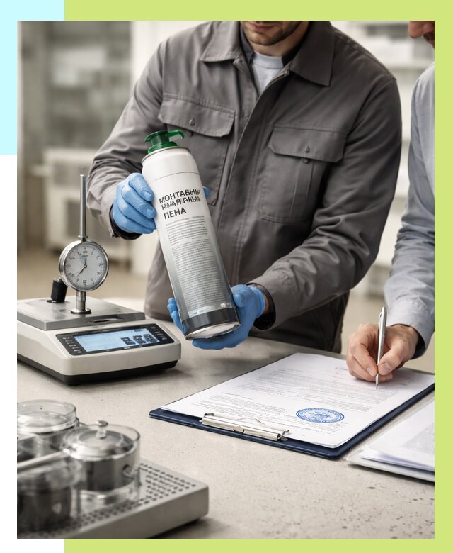 Сертификация монтажной пены в Новомосковске от 15488 р. | Алешин-Нвм