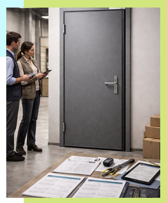 Сертификация противопожарных дверей в Новомосковске от 9293 р. | Алешин-Нвм