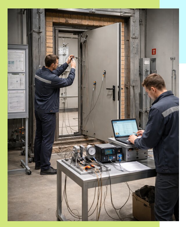 Сертификация противопожарных дверей в Новомосковске по ГОСТ и ТР