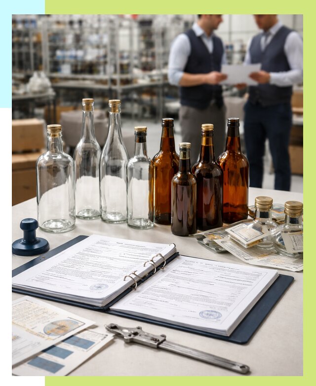 Сертификация стеклянных бутылок в Новомосковске от 25813 р. | Алешин-Нвм