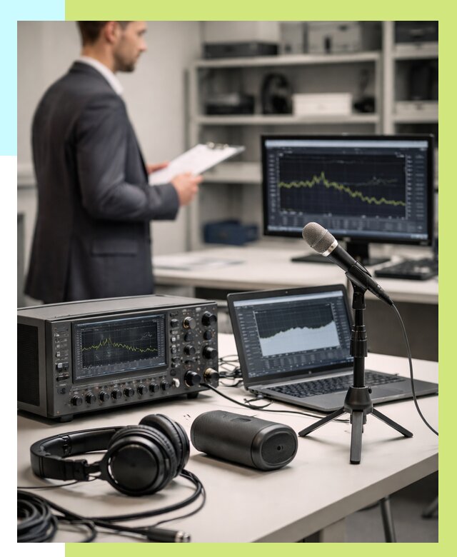 Сертификация аудиотехники в Новомосковске от 15488 р., Алешин-Нвм